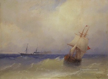 イワン・コンスタンティノヴィチ・アイヴァゾフスキー Painting - 海 1867 ロマンチックなイワン・アイヴァゾフスキー ロシア